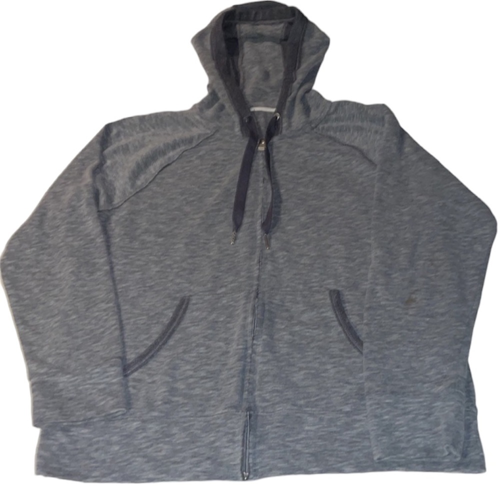Women’s Calvin Klein Gray Zip-Up Hoodie Size Medium